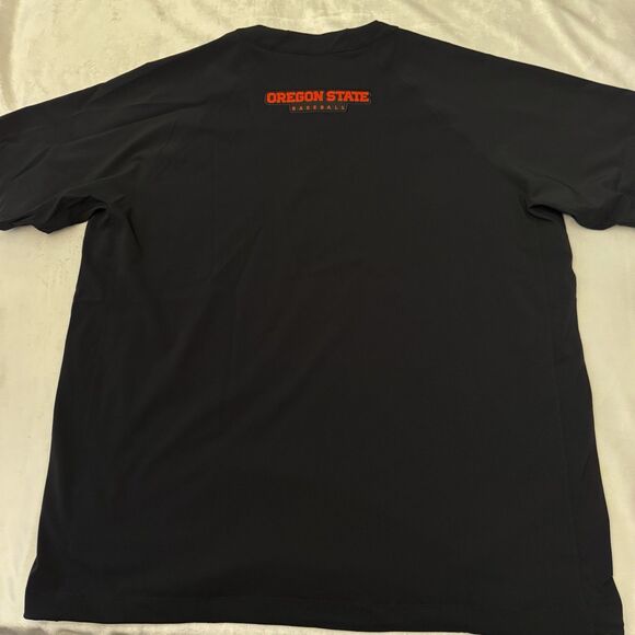 Nike Oregon State Beavers Team Issue Short Sleeve Batting Cage Hot Jacket - Picture 4 of 6